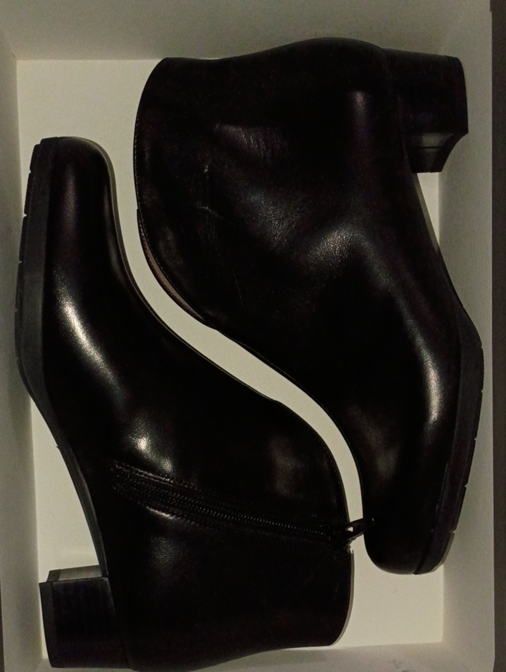 Men's Black Leather Chukka Boots with Side Zip